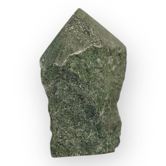 Jade Gemstone Rough Base Polished Generator Point Green Crystal Home Decor (Z) - Picture 12 of 16